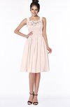 ColsBM Lainey Silver Peony Gorgeous A-line Wide Square Sleeveless Chiffon Knee Length Bridesmaid Dresses