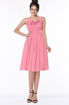 ColsBM Lainey Watermelon Gorgeous A-line Wide Square Sleeveless Chiffon Knee Length Bridesmaid Dresses