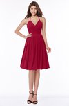 ColsBM Raine Scooter Traditional Halter Sleeveless Chiffon Knee Length Bridesmaid Dresses