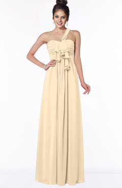 ColsBM Kaylin Apricot Gelato Gorgeous A-line One Shoulder Sleeveless Floor Length Bridesmaid Dresses