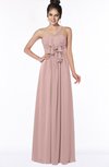 ColsBM Kaylin Bridal Rose Gorgeous A-line One Shoulder Sleeveless Floor Length Bridesmaid Dresses