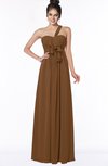 ColsBM Kaylin Brown Gorgeous A-line One Shoulder Sleeveless Floor Length Bridesmaid Dresses