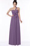ColsBM Kaylin Chinese Violet Gorgeous A-line One Shoulder Sleeveless Floor Length Bridesmaid Dresses