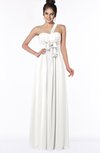ColsBM Kaylin Cloud White Gorgeous A-line One Shoulder Sleeveless Floor Length Bridesmaid Dresses
