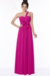 ColsBM Kaylin Hot Pink Gorgeous A-line One Shoulder Sleeveless Floor Length Bridesmaid Dresses
