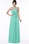 ColsBM Kaylin Mint Green Gorgeous A-line One Shoulder Sleeveless Floor Length Bridesmaid Dresses