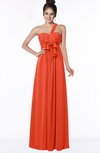 ColsBM Kaylin Persimmon Gorgeous A-line One Shoulder Sleeveless Floor Length Bridesmaid Dresses
