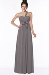 ColsBM Kaylin Ridge Grey Gorgeous A-line One Shoulder Sleeveless Floor Length Bridesmaid Dresses