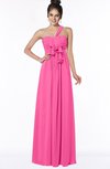 ColsBM Kaylin Rose Pink Gorgeous A-line One Shoulder Sleeveless Floor Length Bridesmaid Dresses