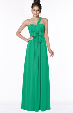 ColsBM Kaylin Sea Green Gorgeous A-line One Shoulder Sleeveless Floor Length Bridesmaid Dresses