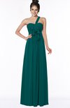 ColsBM Kaylin Shaded Spruce Gorgeous A-line One Shoulder Sleeveless Floor Length Bridesmaid Dresses