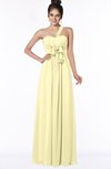 ColsBM Kaylin Soft Yellow Gorgeous A-line One Shoulder Sleeveless Floor Length Bridesmaid Dresses