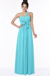 ColsBM Kaylin Turquoise Gorgeous A-line One Shoulder Sleeveless Floor Length Bridesmaid Dresses
