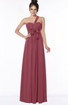 ColsBM Kaylin Wine Gorgeous A-line One Shoulder Sleeveless Floor Length Bridesmaid Dresses