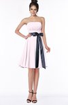 ColsBM Amiya Blush Glamorous A-line Sleeveless Zip up Chiffon Knee Length Bridesmaid Dresses