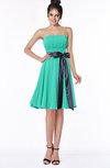 ColsBM Amiya Ceramic Glamorous A-line Sleeveless Zip up Chiffon Knee Length Bridesmaid Dresses