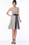 ColsBM Amiya Fawn Glamorous A-line Sleeveless Zip up Chiffon Knee Length Bridesmaid Dresses