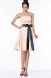 ColsBM Amiya Fresh Salmon Glamorous A-line Sleeveless Zip up Chiffon Knee Length Bridesmaid Dresses