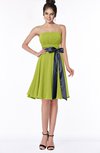 ColsBM Amiya Green Oasis Glamorous A-line Sleeveless Zip up Chiffon Knee Length Bridesmaid Dresses