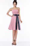 ColsBM Amiya Light Coral Glamorous A-line Sleeveless Zip up Chiffon Knee Length Bridesmaid Dresses
