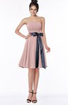 ColsBM Amiya Nectar Pink Glamorous A-line Sleeveless Zip up Chiffon Knee Length Bridesmaid Dresses