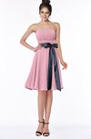 ColsBM Amiya Rosebloom Glamorous A-line Sleeveless Zip up Chiffon Knee Length Bridesmaid Dresses