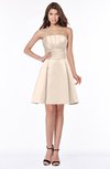ColsBM Karen Silver Peony Glamorous A-line Strapless Sleeveless Half Backless Satin Bridesmaid Dresses