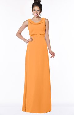 ColsBM Eileen Orange Gorgeous A-line Scoop Sleeveless Floor Length Bridesmaid Dresses