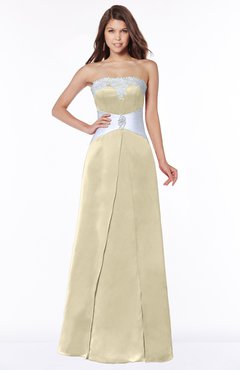ColsBM Alivia Champagne Glamorous A-line Bateau Sleeveless Half Backless Flower Bridesmaid Dresses