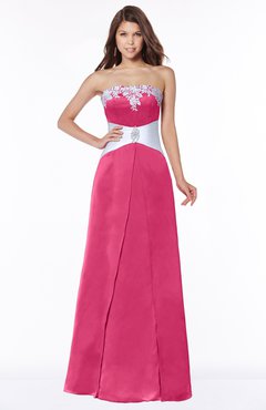 ColsBM Alivia Fuschia Glamorous A-line Bateau Sleeveless Half Backless Flower Bridesmaid Dresses