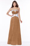 ColsBM Alivia Light Brown Glamorous A-line Bateau Sleeveless Half Backless Flower Bridesmaid Dresses