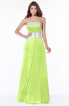 ColsBM Alivia Lime Green Glamorous A-line Bateau Sleeveless Half Backless Flower Bridesmaid Dresses