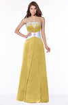 ColsBM Alivia Misted Yellow Glamorous A-line Bateau Sleeveless Half Backless Flower Bridesmaid Dresses