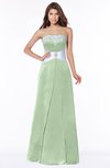 ColsBM Alivia Pale Green Glamorous A-line Bateau Sleeveless Half Backless Flower Bridesmaid Dresses