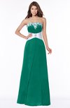 ColsBM Alivia Pepper Green Glamorous A-line Bateau Sleeveless Half Backless Flower Bridesmaid Dresses