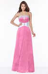 ColsBM Alivia Rose Pink Glamorous A-line Bateau Sleeveless Half Backless Flower Bridesmaid Dresses