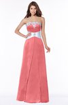 ColsBM Alivia Shell Pink Glamorous A-line Bateau Sleeveless Half Backless Flower Bridesmaid Dresses