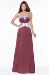 ColsBM Alivia Wine Glamorous A-line Bateau Sleeveless Half Backless Flower Bridesmaid Dresses