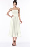 ColsBM Deborah Ivory Luxury Sleeveless Half Backless Chiffon Knee Length Pick up Bridesmaid Dresses