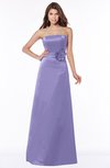 ColsBM Lyric Aster Purple Modest A-line Strapless Sleeveless Half Backless Satin Bridesmaid Dresses