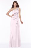 ColsBM Kathleen Blush Mature A-line One Shoulder Half Backless Floor Length Lace Bridesmaid Dresses