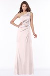 ColsBM Kathleen Light Pink Mature A-line One Shoulder Half Backless Floor Length Lace Bridesmaid Dresses