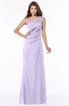 ColsBM Kathleen Pastel Lilac Mature A-line One Shoulder Half Backless Floor Length Lace Bridesmaid Dresses