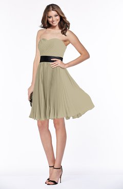 ColsBM Lizbeth Candied Ginger Gorgeous A-line Sleeveless Chiffon Ruching Bridesmaid Dresses