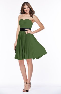 ColsBM Lizbeth Garden Green Gorgeous A-line Sleeveless Chiffon Ruching Bridesmaid Dresses