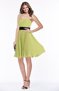 ColsBM Lizbeth Pistachio Gorgeous A-line Sleeveless Chiffon Ruching Bridesmaid Dresses