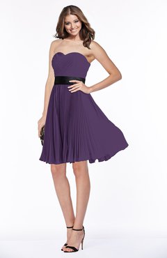 ColsBM Lizbeth Violet Gorgeous A-line Sleeveless Chiffon Ruching Bridesmaid Dresses
