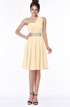 ColsBM Mabel Apricot Gelato Gorgeous A-line One Shoulder Sleeveless Half Backless Chiffon Bridesmaid Dresses
