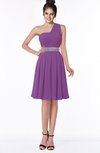 ColsBM Mabel Dahlia Gorgeous A-line One Shoulder Sleeveless Half Backless Chiffon Bridesmaid Dresses
