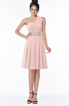 ColsBM Mabel Dusty Rose Gorgeous A-line One Shoulder Sleeveless Half Backless Chiffon Bridesmaid Dresses